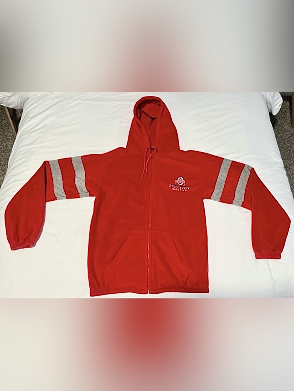 VTG/Old School- Pro Edge NCAA Ohio State Buckeyes Fleece Jacket - Medium